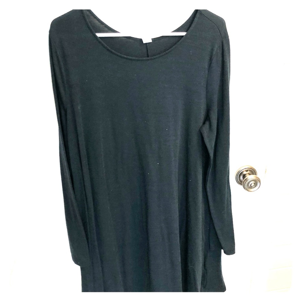 dark GREEN sweater dress